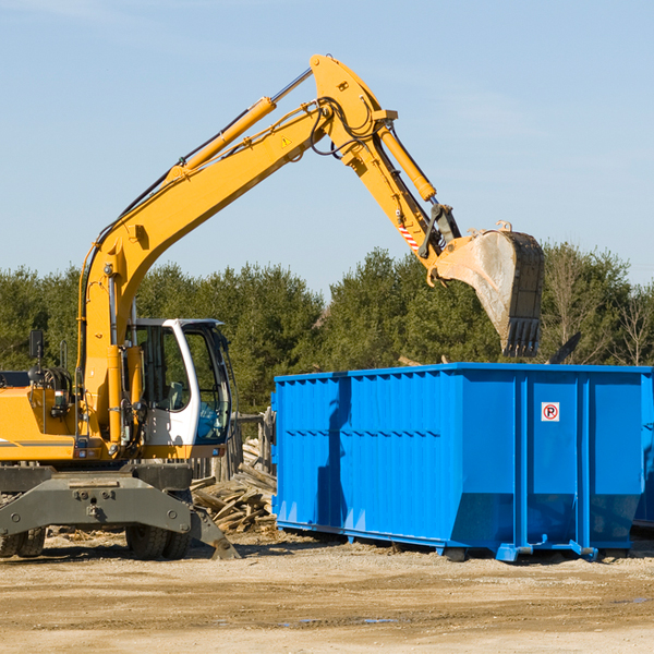 what size residential dumpster rentals are available in Reader WV